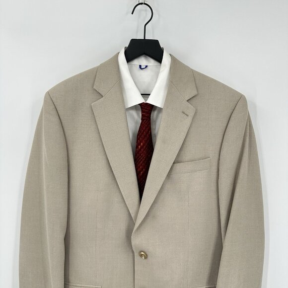 RALPH RALPH LAUREN jacket blazer sport coat tan beige 42L - Picture 3 of 13